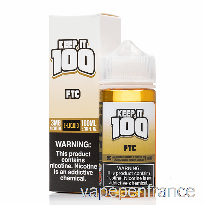 Ftc - Gardez-le 100 E-liquide - Stylo Vape 100 Ml 0 Mg